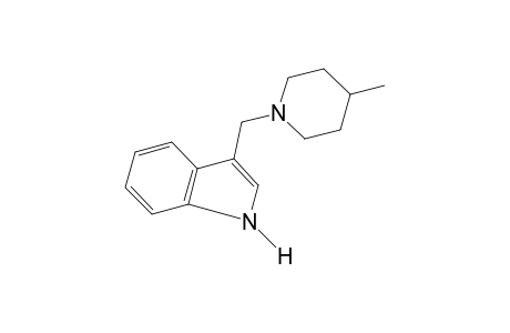 3-[(4-methylpiperidino)methyl]indole