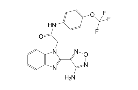 2-[2-(4-amino-1,2,5-oxadiazol-3-yl)-1H-benzimidazol-1-yl]-N-[4-(trifluoromethoxy)phenyl]acetamide