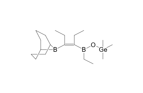 ([[(1Z)-2-(9-Borabicyclo[3.3.1]non-9-yl)-1-ethyl-1-butenyl](ethyl)boryl]oxy)(trimethyl)germane