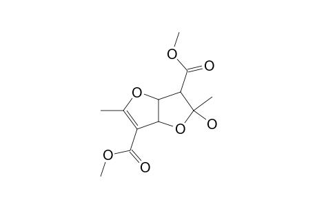 Dimethyl-3a,5,6,6a-tetrahydro-5-hydroxy-2,5-dimethyl-furo-[3,2-B]-furan-3,6-dicarboxylate