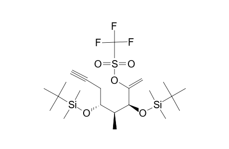 (3-S,4-S,5-R)-3,5-BIS-[(TERT.-BUTYLDIMETHYLSILYL)-OXY]-4-METHYLOCT-1-EN-7-YNE-2-YL-TRIFLUOROMETHANESULFONATE