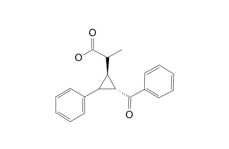 (1R,2S)-2-(2-Benzoyl-3-phenylcyclopropyl)propanoic acid