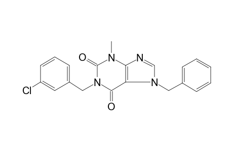 3,7-Dihydropurine-2,6-dione, 7-benzyl-1-(3-chlorobenzyl)-3-methyl-