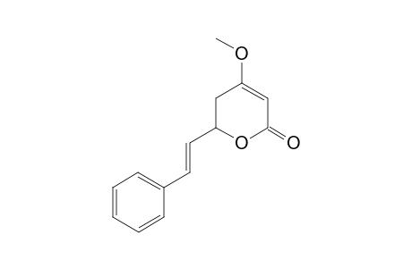 2H-Pyran-2-one, 5,6-dihydro-4-methoxy-6-(2-phenylethenyl)-, [R-(E)]-