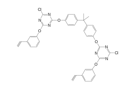 2,2-bis[4-[[4-Chloro-6-(3-ethynylphenoxy)-1,3,5-triazin-2-yl]oxy]phenyl]propane