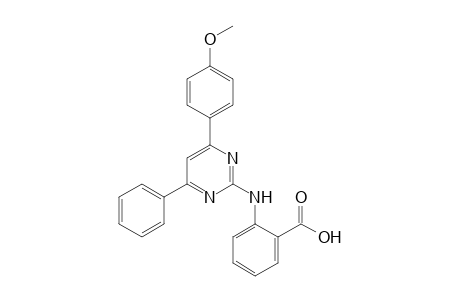 2-(4-(4-Methoxyphenyl)-6-phenyl-2-pyrimidinylamino)benzoic acid