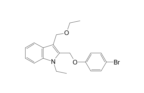 2-[(p-Bromophenoxy)methyl]-3-(ethoxymethyl)-1-ethylindole