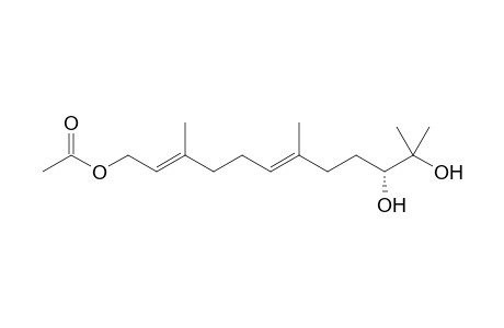 (10R,2E,6E)-10,11-Dihydroxyfarnesyl Acetate