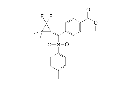 Methyl 4-[(2,2-difluoro-3,3-dimethylcyclopropylidene)(tolyl-4-sulfonyl)methyl]benzoate