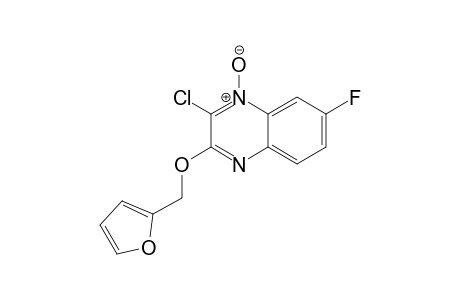 2-Chloro-7-fluoro-3-(furan-2-ylmethoxy)quinoxaline 1-Oxide