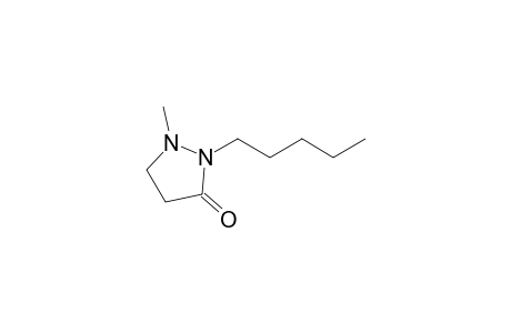 1-Methyl-2-pentyl-3-pyrazolidinone