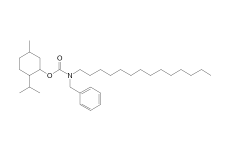 Carbonic acid, monoamide, N-benzyl-N-tetradecyl-, menthyl ester