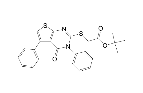 Acetic acid, [(3,4-dihydro-4-oxo-3,5-diphenylthieno[2,3-D]pyrimidin-2-yl)thio]-, 1,1-dimethylethyl ester