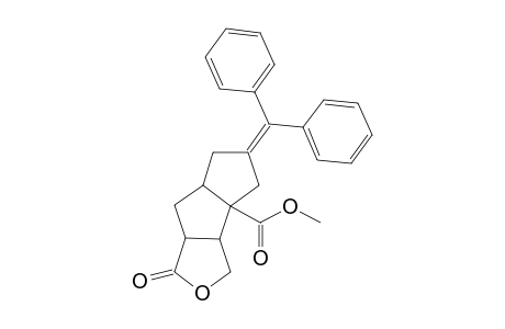 4-Oxatricyclo[6.3.0.0(2,6)]undecan-5-one-1-carboxylic acid, 10-(diphenylmethylene)-, methyl ester