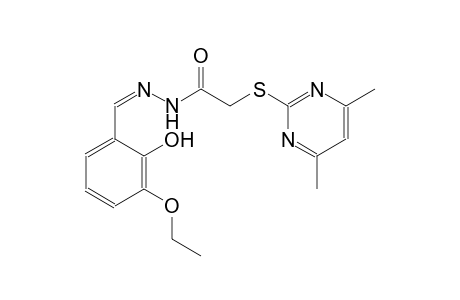 acetic acid, [(4,6-dimethyl-2-pyrimidinyl)thio]-, 2-[(Z)-(3-ethoxy-2-hydroxyphenyl)methylidene]hydrazide