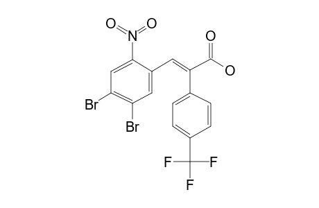 4,5-Dibromo-2-nitro-.alpha.-[4-trifluoromethylphenyl]cinnamic acid