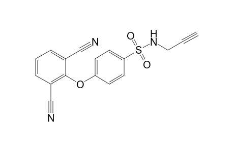 p-(2,6-dicyanophenoxy)-N-(2-propynyl)benzenesulfonamide
