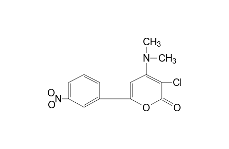 3-chloro-4-(dimethylamino)-6-(m-nitrophenyl)-2H-pyran-2-one