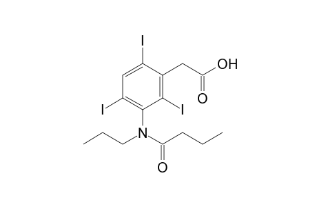 [3-(N-propylbutyramido)-2,4,6-triiodophenyl]acetic acid