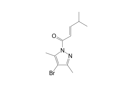 (E)-4-BROMO-1-(4-METHYL-2-PENTENOYL)-3,5-DIMETHYLPYRAZOLE