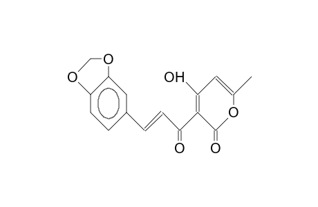 2H-Pyran-2-one, 3-[3-(1,3-benzodioxol-5-yl)-1-oxo-2-propenyl]-4-hydroxy-6-methyl-
