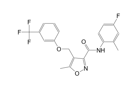 N-(4-fluoro-2-methylphenyl)-5-methyl-4-{[3-(trifluoromethyl)phenoxy]methyl}-3-isoxazolecarboxamide