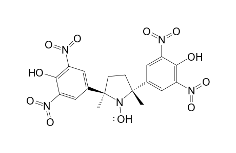 1-Pyrrolidinyloxy, 2,5-bis(4-hydroxy-3,5-dinitrophenyl)-2,5-dimethyl-, trans-