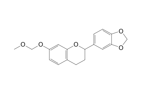 2-(1,3-benzodioxol-5-yl)-7-(methoxymethoxy)-3,4-dihydro-2H-1-benzopyran