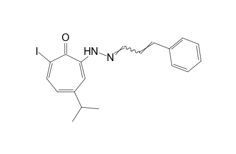 cinnamaldehyde, (6-iodo-3-isopropyl-7-oxo-1,3,5-cycloheptatrien-1-yl)hydrazone