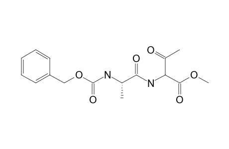 2-[[(2S)-2-(benzyloxycarbonylamino)propanoyl]amino]-3-keto-butyric acid methyl ester