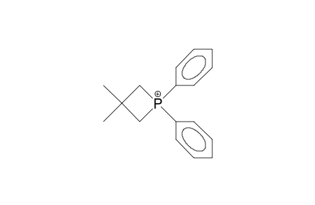 1,1-Diphenyl-3,3-dimethyl-phosphetanium cation