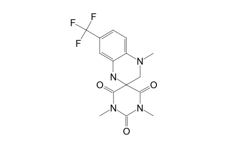 4-METHYL7-TRIFLUOROMETHYL-4-METHYLQUINOXALINE-2-SPIRO-5'-(HEXAHYDRO-1',3'-DIMETHYL-2',4',6'-TRIOXOPYRIMIDINE)