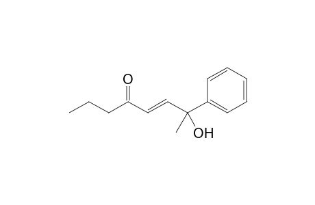 (E)-7-Hydroxy-7-phenyl-5-octen-4-one