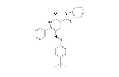 3-benzothiazol-2-yl-6-phenyl-5-(4-trifluoromethyl-phenylazo)-1H-pyridin-2-one