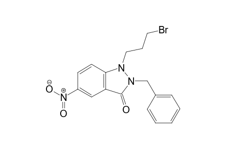 2-Benzyl-1-(3-bromopropyl)-5-nitro-1,2-dihydro-3H-indazol-3-one