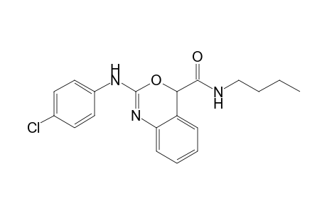 N-(n-Butyl)-2-(4-chlorophenylamino)-4H-3,1-benzoxazine-4-carboxamide