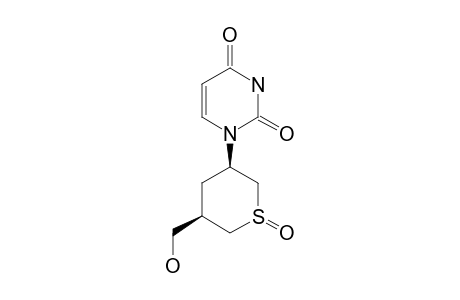 (+/-)-1-[(3'-BETA,5'-BETA)-5'-(HYDROXYMETHYL)-THIAN-3'-YL]-2,4(1H,3H)-PYRIMIDINEDIONE-S-OXIDE;MINOR;(EQUATORIAL-S=O)