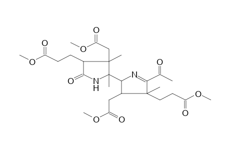 2,2'-Bis(pyrrole), 5-acetyl-4,4'-bis[2-(methoxycarbonyl)ethyl]-3,3'-bis(methoxycarbonylmethyl)-4,2',3'-trimethyl-5'-oxo-3,4,2',3',4',5'(2H,1'H)-hexahydro-