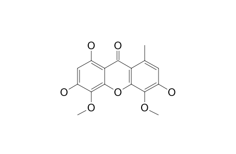 DRIMIOPSIN-D;3,6,8-TRIHYDROXY-4,5-DIMETHOXY-1-METHYLXANTHONE