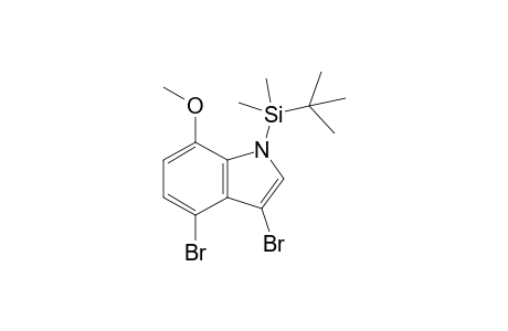 tert-butyl-(3,4-dibromo-7-methoxy-1-indolyl)-dimethylsilane