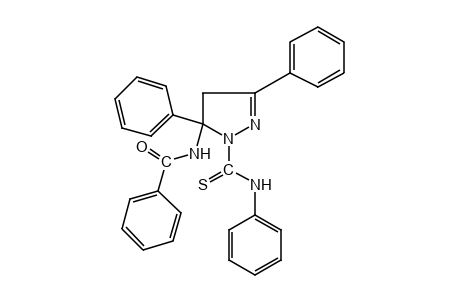 5-benzamido-3,5-diphenylthio-2-pyrazoline-1-carboxanilide