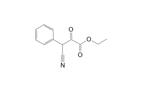 3-cyano-3-phenylpyruvic acid, ethyl ester