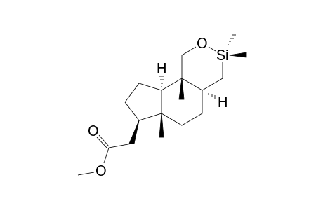 methyl 2-[(4aS,6aR,7R,9aR,9bS)-3,3,6a,9b-tetramethyl-4,4a,5,6,7,8,9,9a-octahydro-1H-indeno[5,4-d]oxasilin-7-yl]acetate