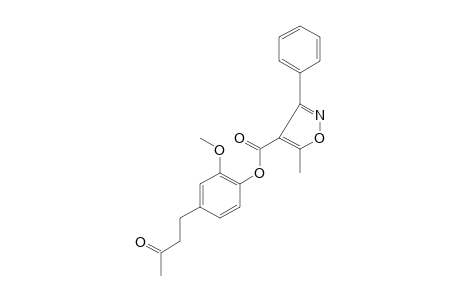 5-methyl-3-phenyl-4-isoxazolecarboxylic acid, 2-methoxy-4-(3-oxobutyl)phenyl ester