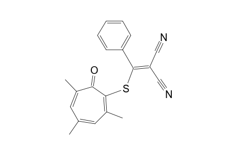 [ALPHA-(2,4,6-TRIMETHYL-7-OXO-1,3,5-CYCLOHEPTATRIEN-1-YLTHIO)-BENZYLIDENE]-PROPANEDINITRILE