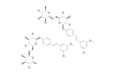 3,5-DIMETHOXY-4'-O-(BETA-D-RHAMNOPYRANOSYL-(1->6)-BETA-D-GLUCOPYRANOSIDE)-STILBENE