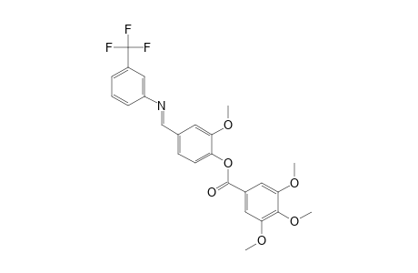 2-methoxy-4-[N-(alpha,alpha,alpha-trifluoro-m-tolyl)formimidoyl]phenol, 3,4,5-trimethoxybenzoate