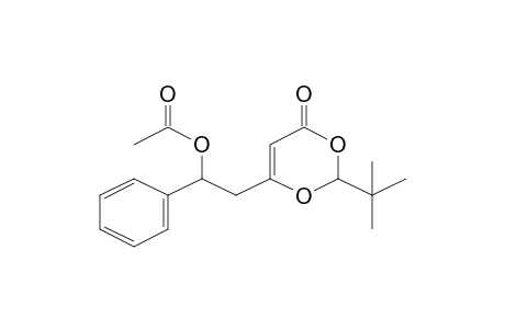 Acetic acid, 2-(2-t-butyl-6-oxo-6H-[1,3]dioxin-4-yl)-1-phenylethyl ester