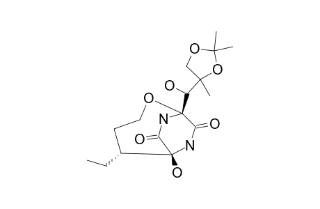 5A-METHYLDIHYDROBICYCLOMYCIN-C-2',C-3'-ACETONIDE;MINOR-DIASTEREOMER