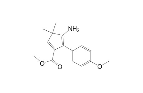 1,4-Cyclopentadiene-1-carboxylic acid, 4-amino-5-(4-methoxyphenyl)-3,3-dimethyl-, methyl ester